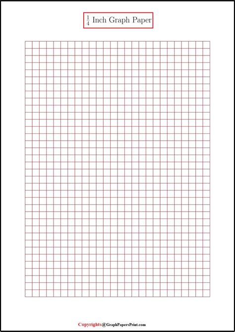 Unleash Your Ideas: The Ultimate Guide to 1/4 Inch Graph Paper Printable Templates