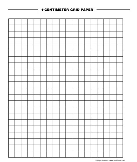 The Ultimate Guide to 1 Centimeter Graph Paper Printable: Your Precision Partner