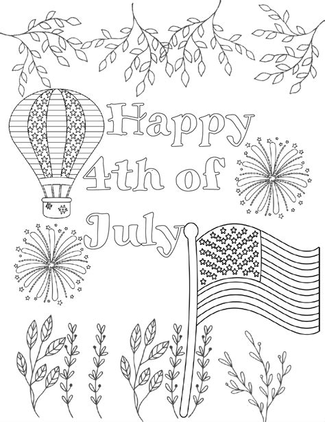 Sparking Joy & Patriotism: Your Go-To Guide for 4th of July Coloring Pages Printable!