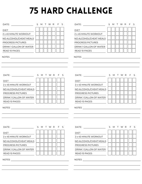 Your Essential 75 Hard Printable: The Secret Weapon for Lasting Transformation