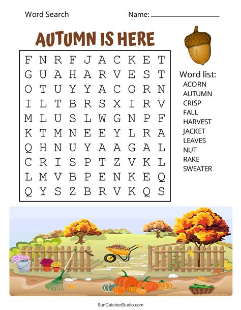 Unearth the Fun: Your Go-To Guide for the Best Autumn Word Search Free Printable!