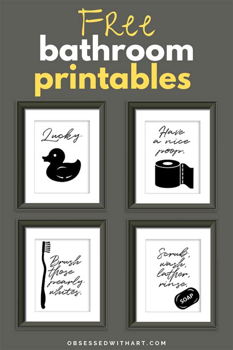 Transform Your Bathroom on a Budget: The Ultimate Guide to Gorgeous Bathroom Prints Printable!