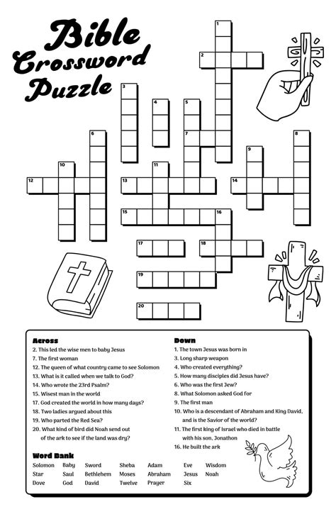 Unlock Spiritual Fun: Your Ultimate Guide to Bible Crossword Puzzles Printable