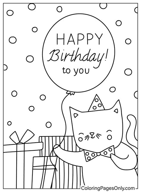 Bring Joy to Their Day: The Ultimate Guide to Birthday Cards Coloring Printable
