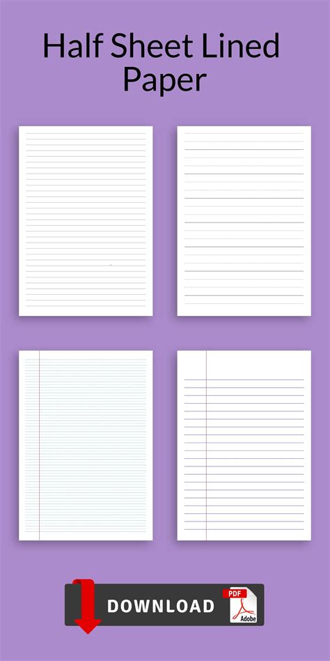 Your Perfect Page Awaits: Mastering "Bullet Printable Paper Half Sheret" for Next-Level Notes