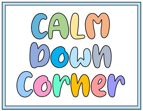 Transform Tantrums to Tranquility: The Magic of Calm Down Corner Printables