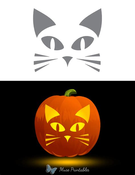 Unleash Your Inner Carving Artist: The Best Cat Pumpkin Stencil Printables for a Purr-fect Halloween!