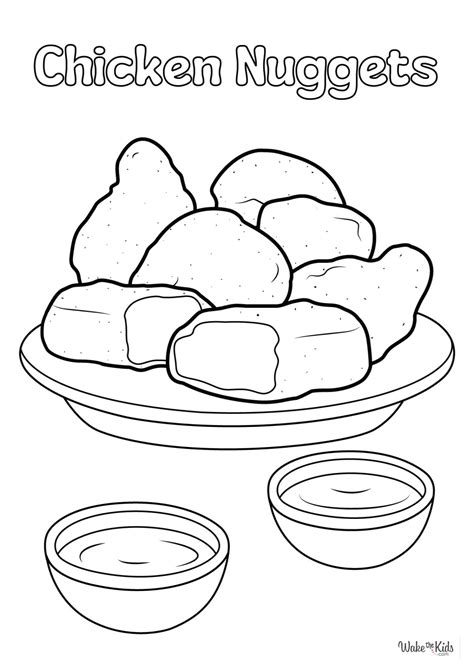 Unlock Golden Hours of Fun: The Best Chicken Nugget Colouring Pages Printable!