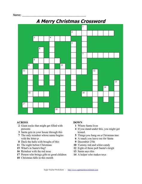 Unlock Holiday Cheer: The Ultimate Guide to Christmas Crossword Puzzles Printable