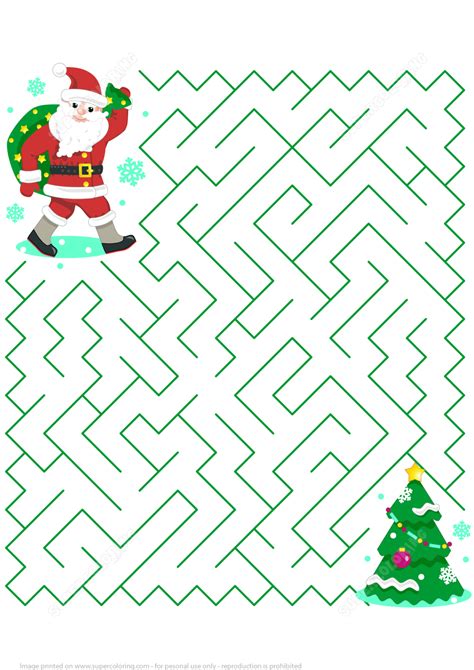 Unraveling Holiday Fun: Your Ultimate Guide to Finding the Best Christmas Maze Printables