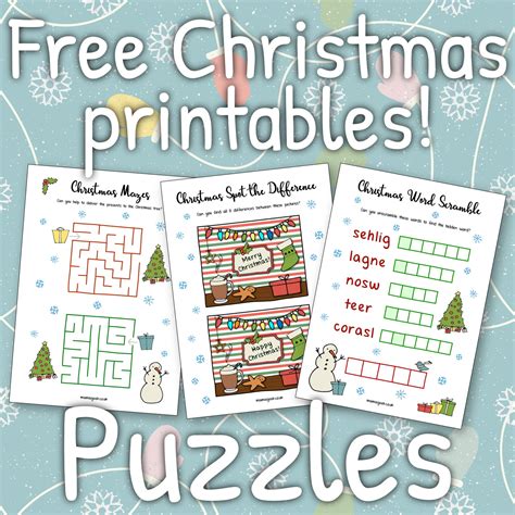Unwrap the Fun! Your Ultimate Guide to Free Christmas Puzzles Printable for All Ages