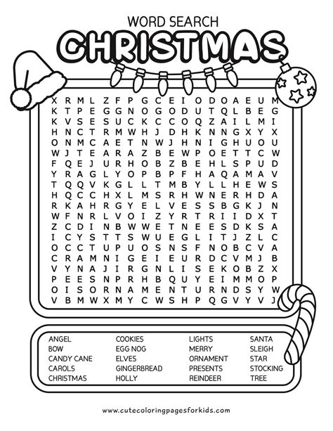 Unwrap the Fun! Your Ultimate Guide to Finding the Perfect Christmas Word Search Free Printable PDF