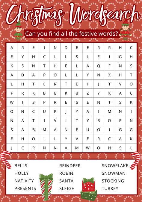 Unwrap the Fun: Your Ultimate Guide to Free Christmas Word Search Puzzles Printable!