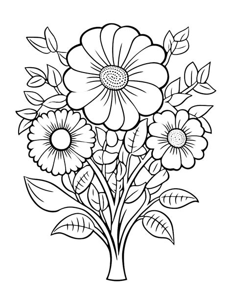 Blossom into Creativity: Your Guide to Gorgeous Coloring Pages Flowers Free Printable!