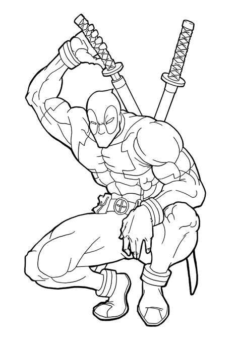 Unleash Your Inner Anti-Hero: The Ultimate Guide to Deadpool Coloring Pages Printable!