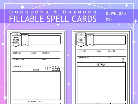 Unleash Your Inner Archmage: The Ultimate Guide to D&D Spell Cards Printable for Every Adventurer