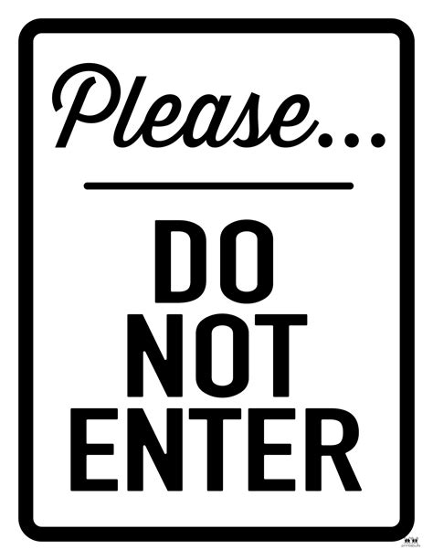 Clearly Mark Your Territory: Your Essential Guide to Free Printable "Do Not Enter" Signs