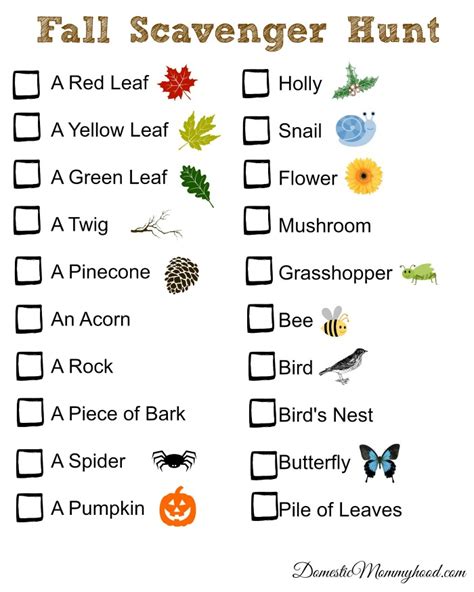 Your Ultimate Guide to a Memorable Fall Scavenger Hunt (Plus a Free Printable!)