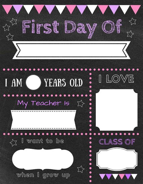 The Ultimate Guide to Crafting Unforgettable First Day of School Printable Signs: Capture Every Milestone