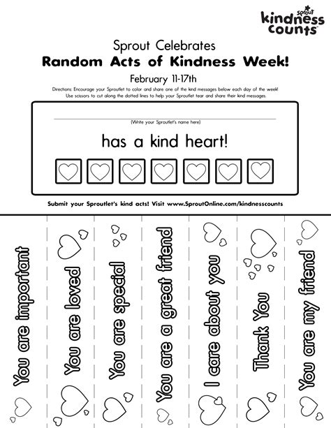 Spread Smiles: Discover the Best Free Kindness Printables to Brighten Any Day