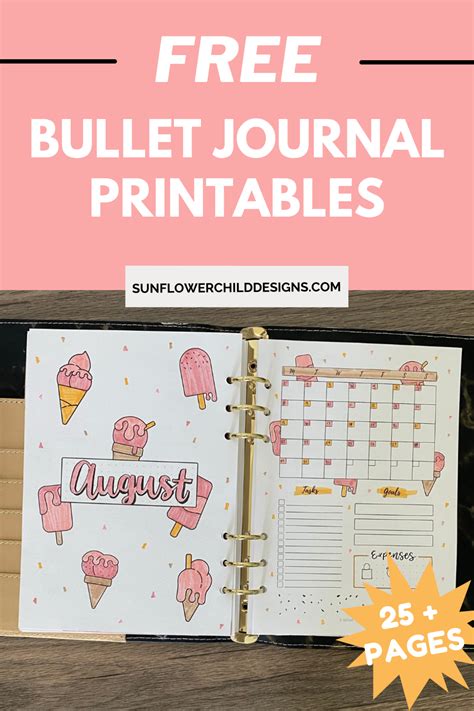 Unlock Your Literary World: The Best Free Printable Bullet Journal Book Journal Spreads