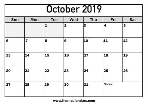 Your Ultimate Guide to Finding and Utilizing That Elusive Free Printable Calendar: October 2019 Edition