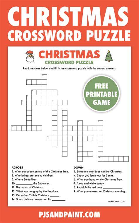 Unlock Holiday Cheer: Your Ultimate Guide to Free Printable Christmas Crosswords!