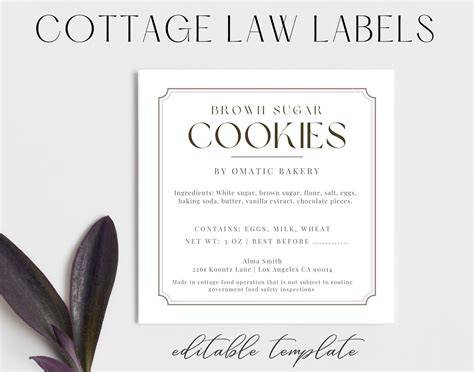 Your Ultimate Guide to Free Printable Cottage Food Label Templates