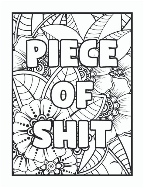 Unleash Your Inner Rebel: The Ultimate Guide to Free Printable Curse Word Coloring Pages for Stress Relief & Fun