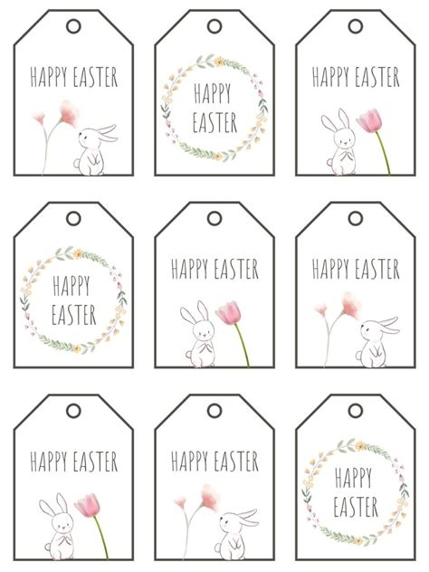 Hop Into Joy! Discover Your Perfect Free Printable Easter Tags for Every Basket & Gift