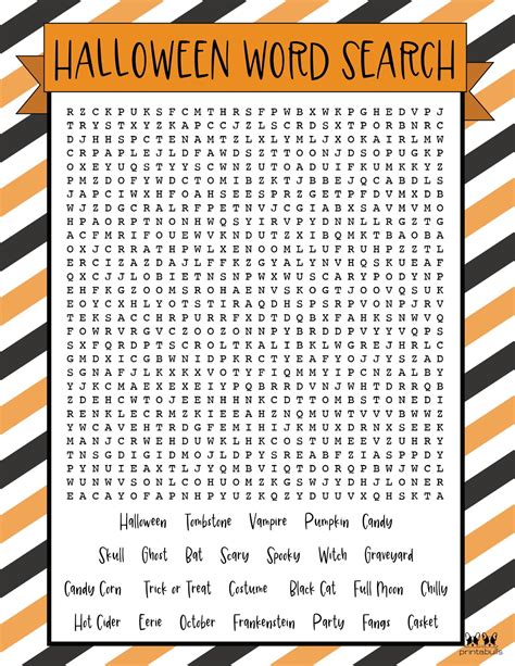 Unlocking Spooky Fun: Your Guide to the Best Free Printable Halloween Word Searches