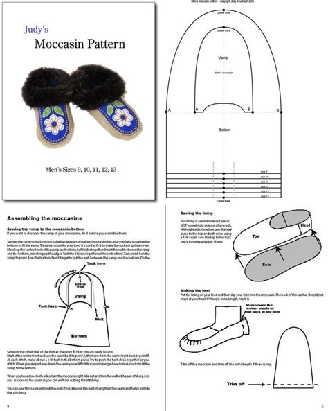 Your DIY Journey Starts Here: Finding the Perfect Free Printable Men's Moccasin Boot Pattern