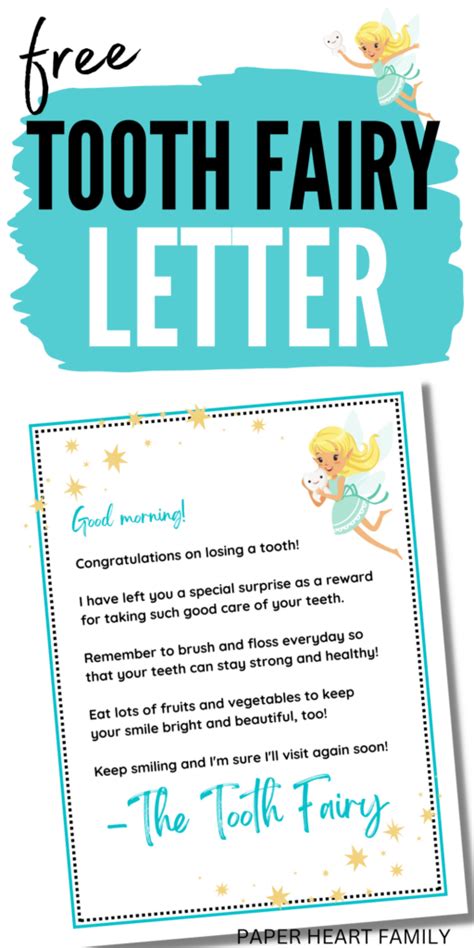 Sprinkle Some Magic: The Ultimate Guide to Free Printable Tooth Fairy Letter PDF Templates!