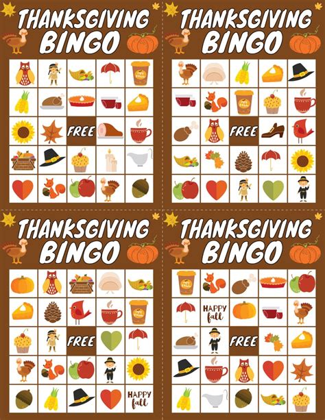 Gobble Up the Fun: Your Ultimate Guide to FREE Thanksgiving Bingo Printables for an Unforgettable Holiday!