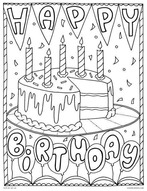 Unleash Joy! Your Ultimate Guide to Free Happy Birthday Coloring Printables