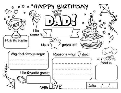 The Ultimate Guide to Heartfelt 'Happy Birthday Dad' Printables: Make His Day Unforgettable!