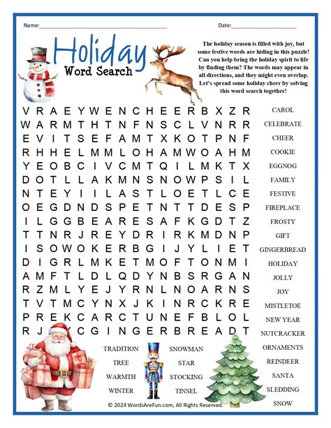 Unlock Holiday Fun: Your Ultimate Guide to Printable Word Search Puzzles!