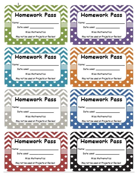 Unlock Stress-Free Learning: The Ultimate Guide to the Perfect Homework Pass Printable