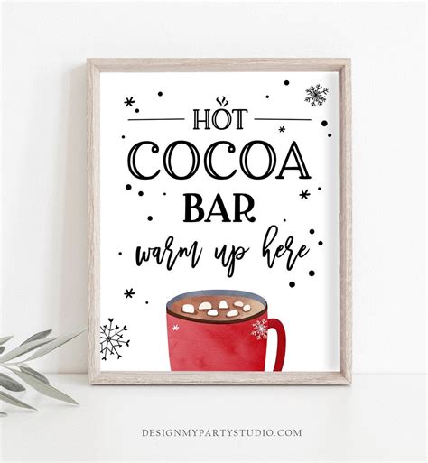 Crafting Cozy Memories: The Ultimate Guide to Hot Cocoa Bar Sign Printables for Every Occasion