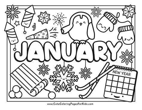 The Ultimate Guide to January Coloring Pages Printable: Embrace the Winter Canvas!