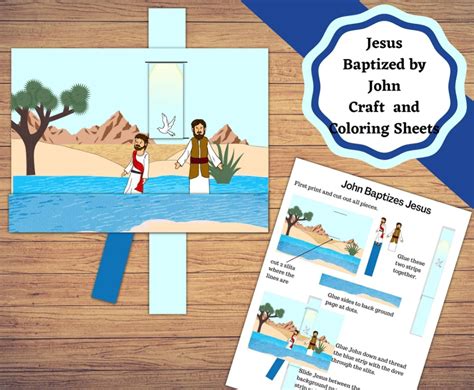 Dive Into Faith: Engaging Jesus Baptism Printable Crafts for Every Age