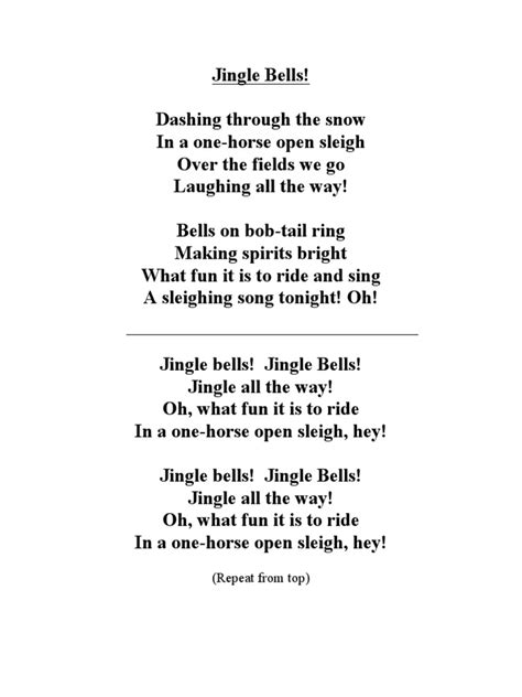 Unlock the Holiday Magic: Your Ultimate Jingle Bells Lyrics Printable Guide for Every Occasion!