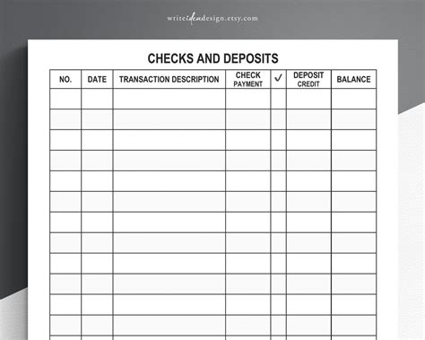 The Clarity You Crave: Unlocking Financial Peace with a Large Printable Check Register