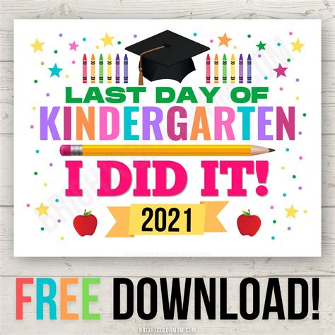 Sweet & Simple: Your Go-To Last Day of Kindergarten Printables for Cherished Memories