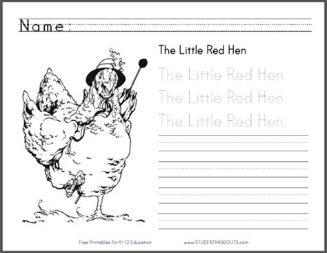 Bringing The Little Red Hen to Life: Your Go-To Guide for Story PDF Printables
