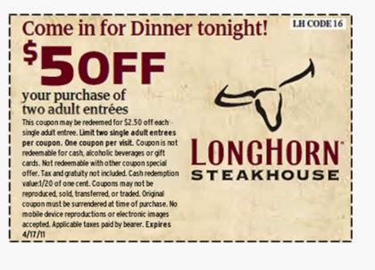 Savor More, Spend Less: Your Ultimate Guide to LongHorn Steakhouse Printable Coupons
