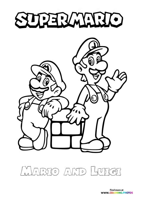 Unleash the Fun: Your Ultimate Guide to Mario & Luigi Printable Coloring Pages