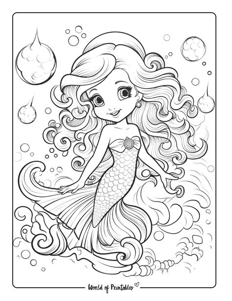 Dive into a World of Color: Discover the Perfect Mermaid Printable Coloring Pages