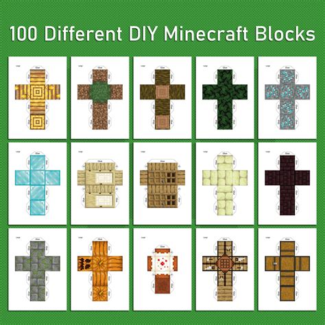 Beyond the Screen: Unleashing Creativity with Minecraft Printable Blocks