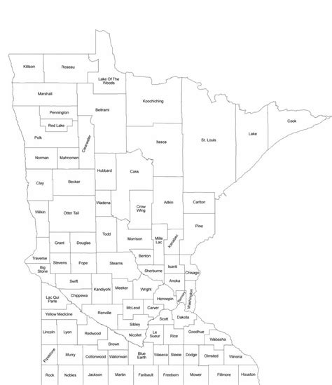 Your Ultimate Guide to Finding and Using a Minnesota County Map Printable: Navigate the Land of 10,000 Lakes!